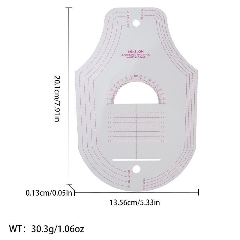 Многофункциональная линейка для создания выкроек одежды: Швейный инструмент для точной резки по кривой