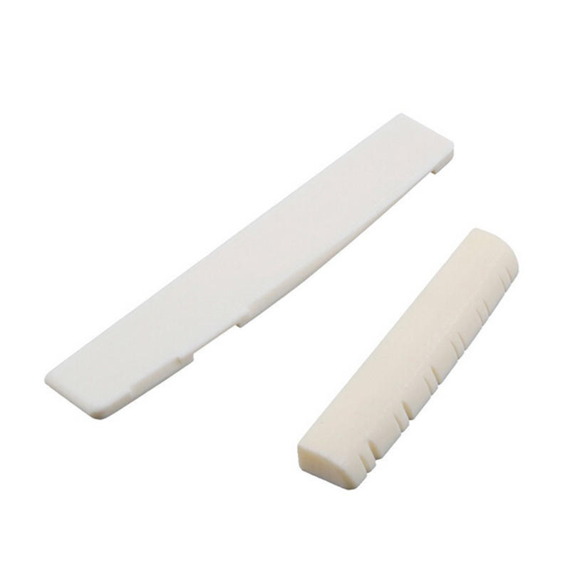 2 комплекта седла и шлицевой гайки цвета слоновой кости Buffalo Bone Bridge для 6-струнной акустической гитары