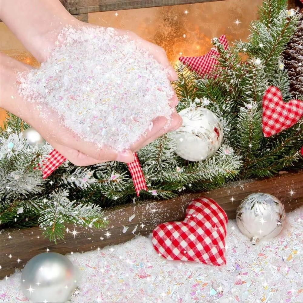 20/100g 3D Snowflake Decoration Fake Snow Artificial Snowflake Decor Party Decoration