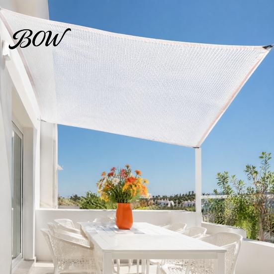 Durable Shade Net White Cloth for Garden, Plant Sun Protection Cover, Mesh Tarp Outdoor Fabric with Grommets, Sunshade Outdoor, Greenhouse,