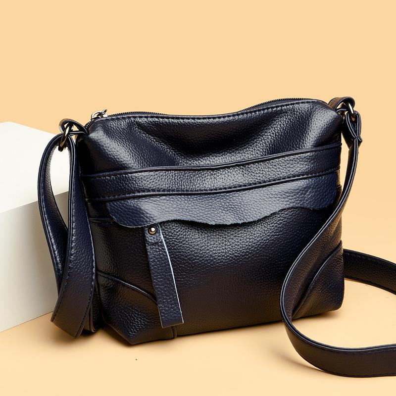 Leather Mother Women'S Bag Soft Leather Shoulder Messenger Bag Fashion Casual Satchel