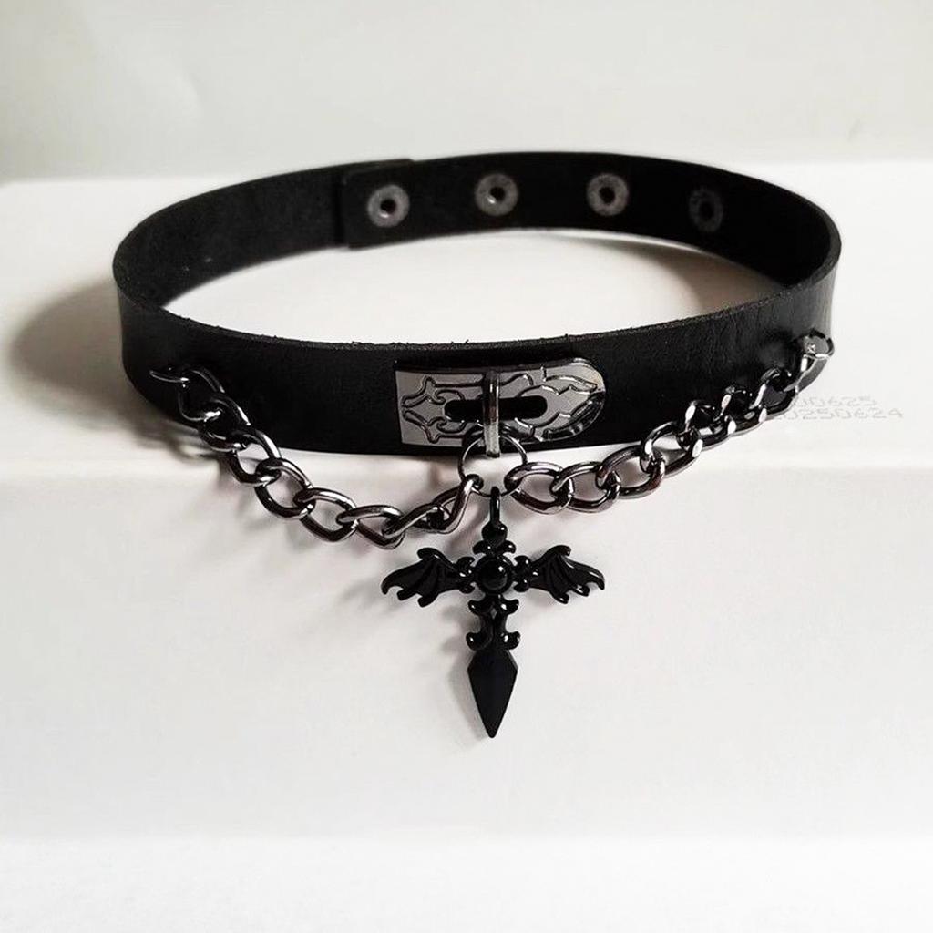 Европейские и американские трансграничные y2k красотки бабочка кожаный ошейник панк-рок чокер цепочка на ключицы ожерелье ювелирные изделия для внешней торговли
