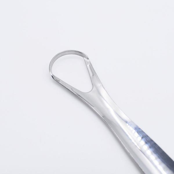 Портативный одно-/двухслойный скребок для языка, многоразовый чехол для щетки для полости рта из нержавеющей стали, нескользящая ручка, скребок для языка