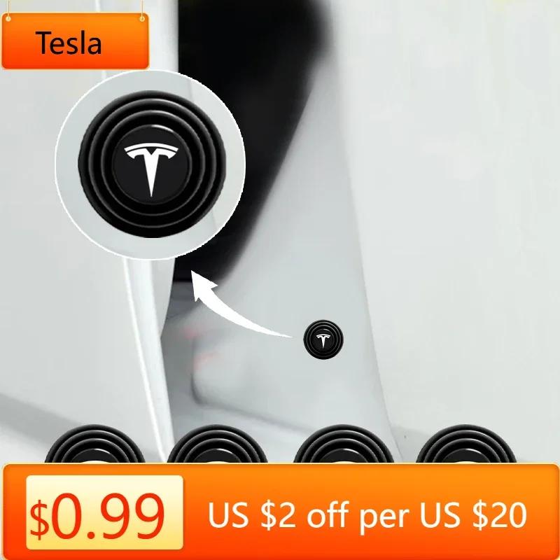 Car Sticker Tesla Car Door Anti-Collision Silicone Pads Shock Absorber Gasket Suitable For Tesla Model 3 Model X STM3 TMX TMS 20