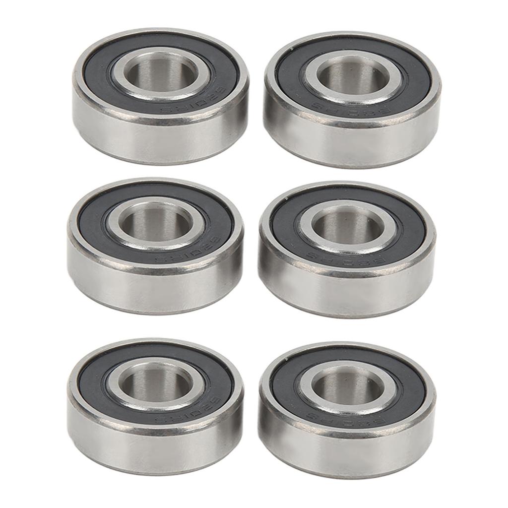 6Pcs 6201 Sealed Bearing High Carbon Steel Car Ball Bearing for Electric Motors Power Tools Vehicle