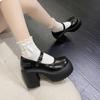 Fashion New Fashion Platform Pumps for Women Super High Heels Buckle Strap Mary Jane Shoes Woman 2025 New Thick Heel Party Shoes Ladies