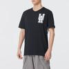 Under Armour Дышащий пуловер с круглым вырезом, футболка с коротким рукавом, мужские топы, черный 1382832-002