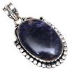 Pendant Sodalite Gemstone Gift For Her Silver Jewelry 2.25"