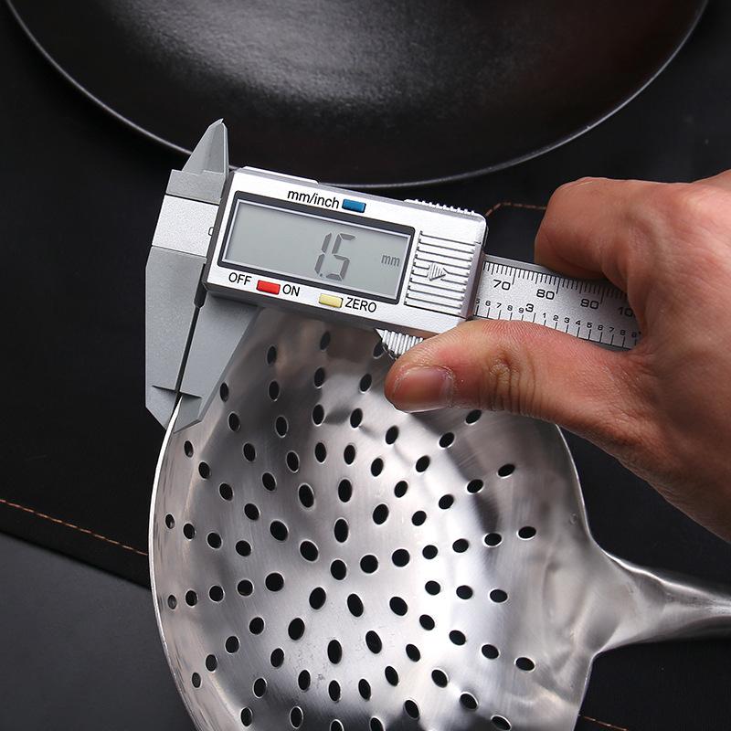 Ложка из нержавеющей стали с прорезями для вычерпывания лапши, большой бытовой кухонный фильтр-сито, ложка-сетка для масла для хот-пота, шеф-повар