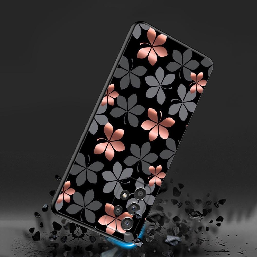 Розовый Блестящий Чехол для Телефона с Сердечками и Травой для Samsung Galaxy A57 A56 A37 A55 A36 A26 A54 A52 A35 A34 A17 A16 A15 A07