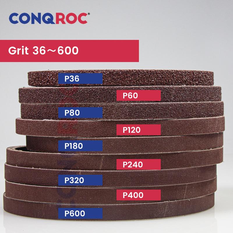 Sanding Belts 13x451mm Aluminum Oxide 20-Piece Abrasive Belts P36~600 for B&D