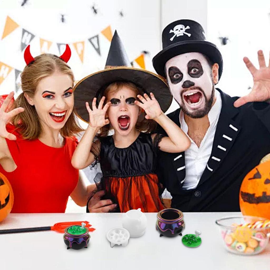 Контейнер-котел на Хэллоуин, форма для эпоксидной смолы для DIY, гипсовая коробка для хранения, силиконовые формы, подарок на Хэллоуин, шкатулка для драгоценностей, материалы для литья