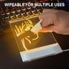 Светодиодные фонари Акриловая доска для сообщений Стираемая USB-доска для рисования Спальня Ночной светильник Подарок на день рождения