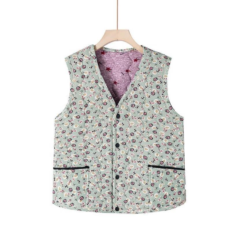 JINGRX Женский утолщенный жилет из верблюжьей шерсти