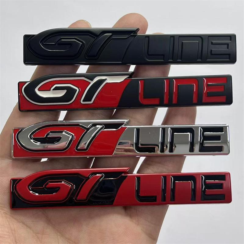 3D Металлический Хромированный Значок-Эмблема GT Line GTLINE для Автомобиля Наклейка на Кузов Крыло Клейкая Эмблема