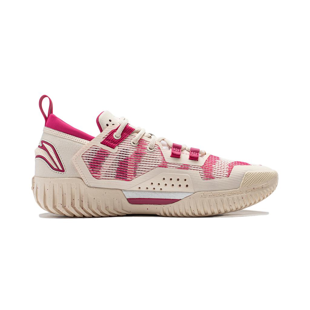 Li Ning BadFive 3 Low Slip Resistant And Breathable Coverage Low top Basketball Shoes Men's Matte Ecru ABFU005-22