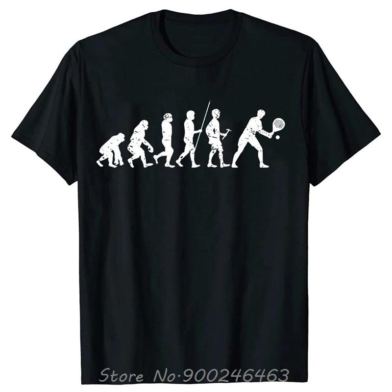 Padel Evolution Funny Padel Design Gift Idea Tenis Pádel Tennis T-Shirt Funny T Shirts Short T-shirt TShirt Oversized Tees