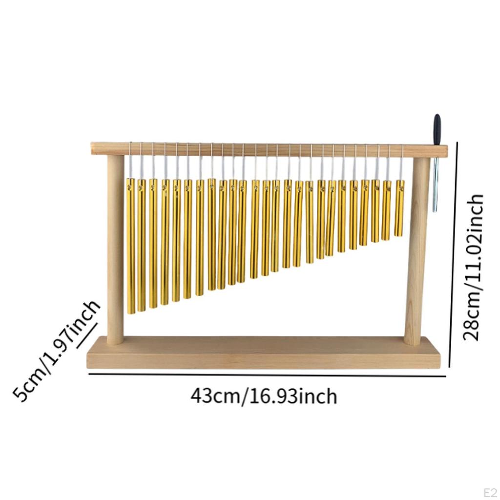 Percussion Instrument Wind Chimes Musical Chime Set 25 Tones Creative Single Row Hand