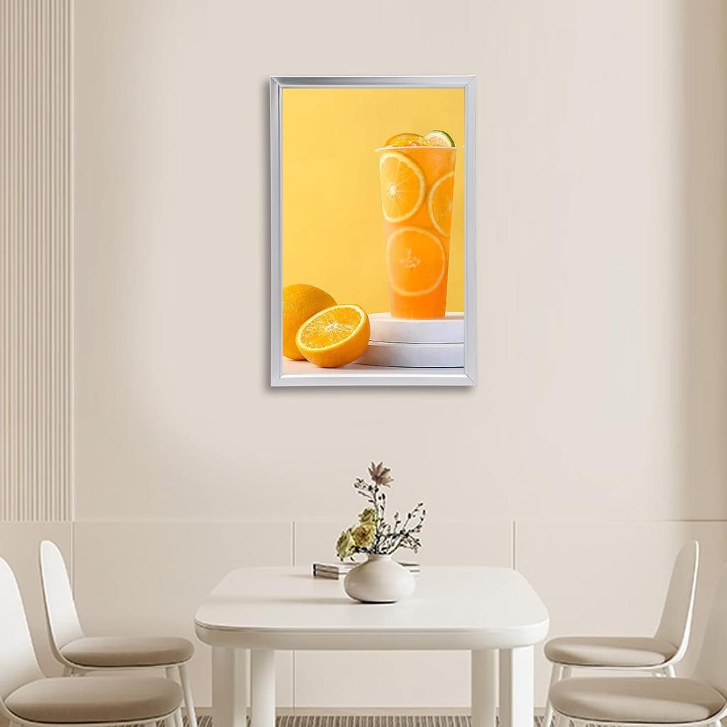 Bymaocar 18" X 24" LED Poster Frame,Wall-Mounted Lightbox Display for Movie Posters, Photos, and Signs - Backlit LED Light Box