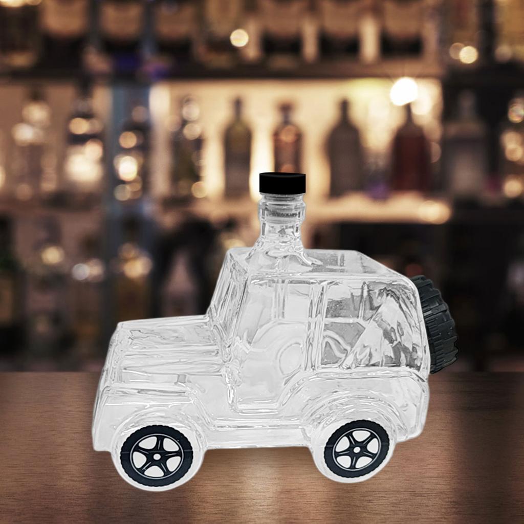 Новая модель автомобильного графина для виски, автомобильная стеклянная бутылка для вина для папы, мужа, забавный автомобильный графин для виски, украшение для домашнего бара, пикап (Классический автомобиль)350мл