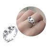 Multipurpose Crying Face and Heart Symbol Rings Sturdy Alloy Materials Fashion Jewelry Accessory for Daily Wear