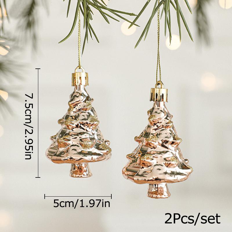 Christmas Tree Hangings Pack Of Two New Decoration Supplies
