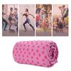 Polyester Yoga Mat Cover Towel Anti Skid Pilates Indoor Towel Foldable with Mesh Bag Soft Odorless for Outdoor Sport