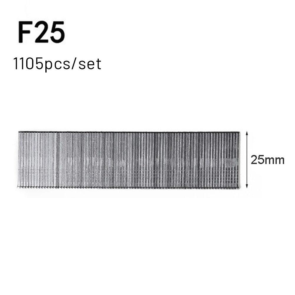 1105 шт. Скобы F15/F20/F25/F30 Прямые гвозди-шпильки Из нержавеющей стали 304 Пистолет-гвоздезабиватель Скобозабиватель Для DIY Деревообработка Электроинструменты