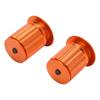 Bike Handlebar Plug Bike Expansion Locking Handlebar Block Aluminum Handlebar End CapOrange