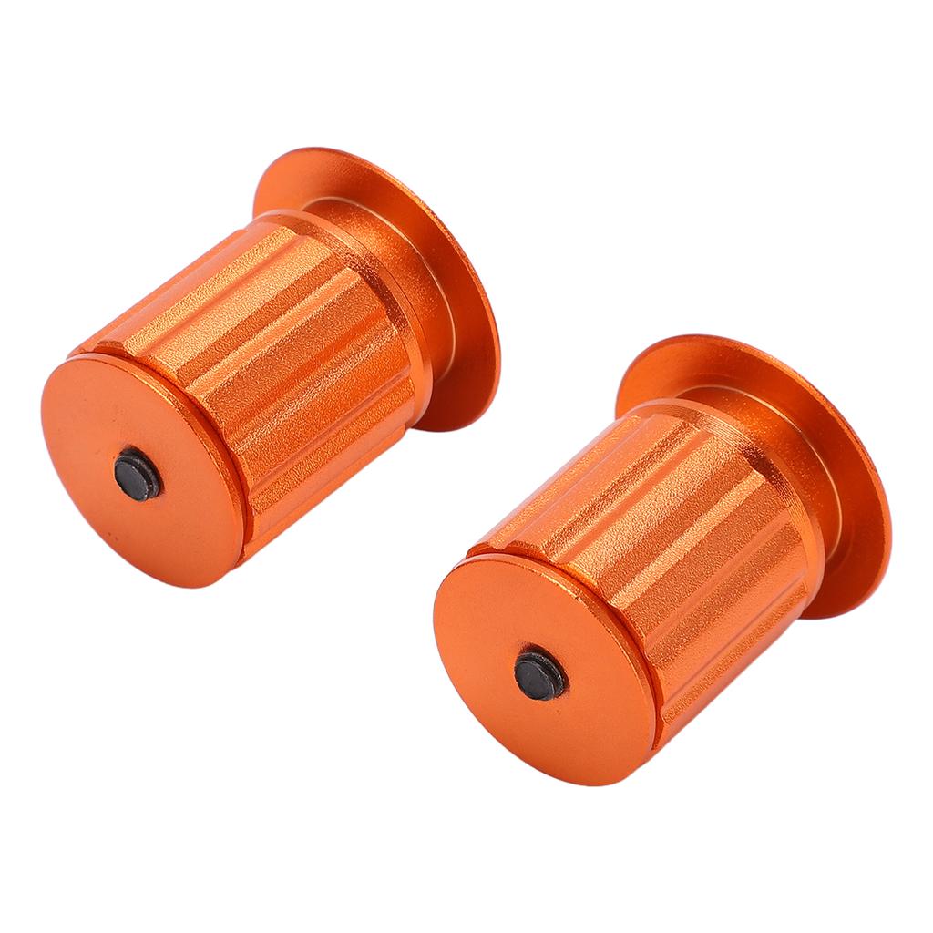 Bike Handlebar Plug Bike Expansion Locking Handlebar Block Aluminum Handlebar End CapOrange