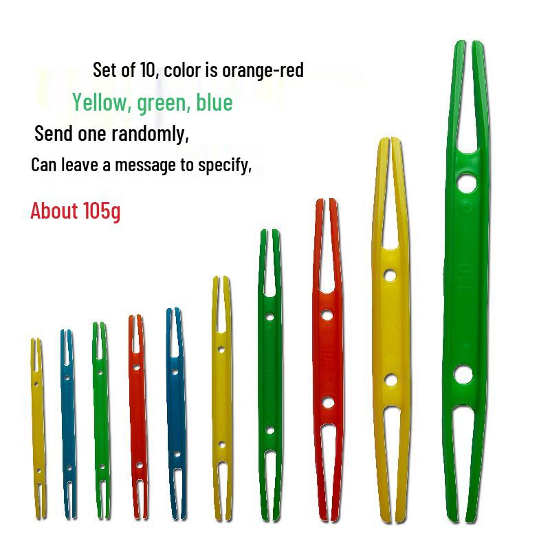 Двусторонний пластиковый челнок для плетения сетей, ремонта рыболовных сетей и многоцелевой инструмент для намотки лески