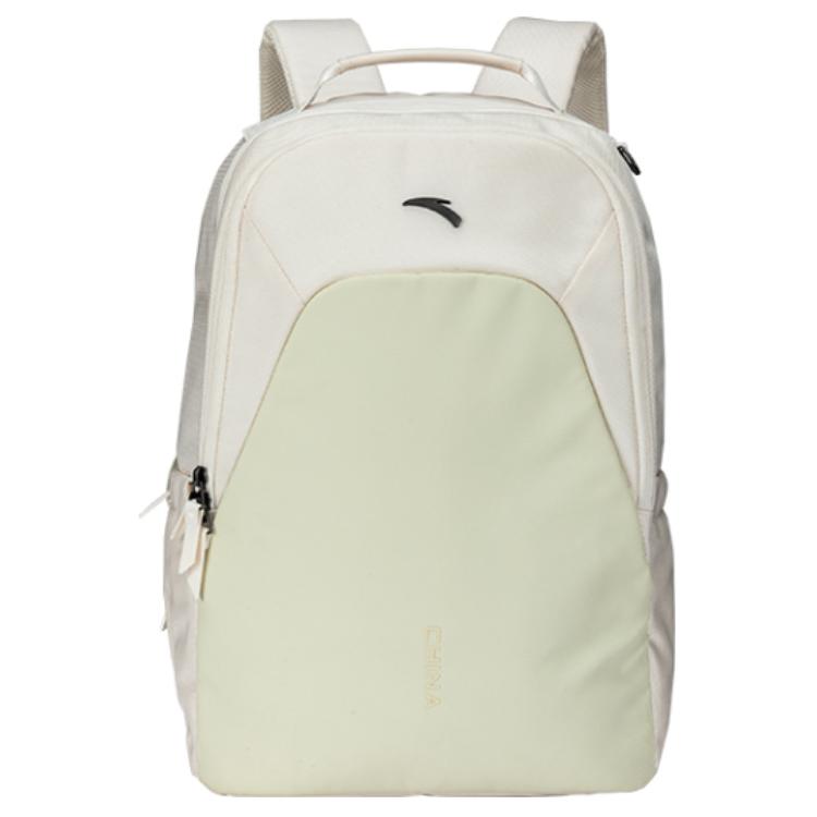 New Anta Variety Training Collection Polyester Backpack Unisex Paper Yarn White 192437153-2