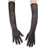 Hollow Breathable Long Gloves High Elasticity Opera Gloves Leopard Print Gloves  Evening Party