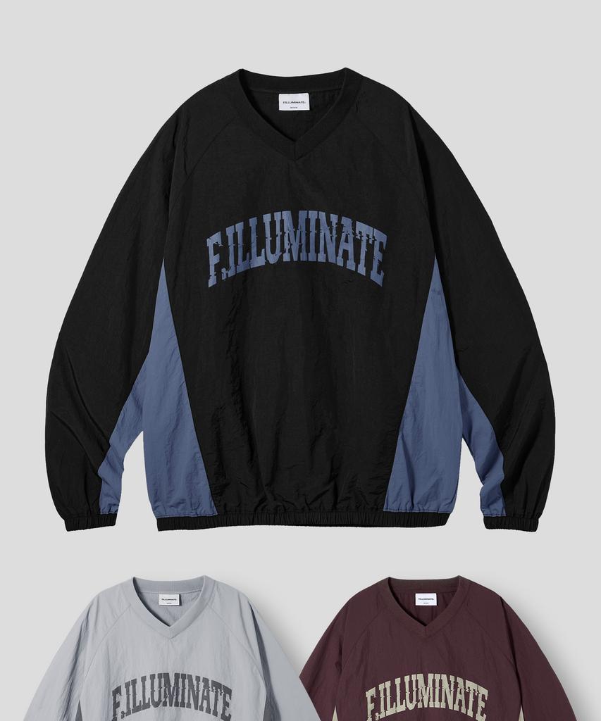 FILLUMINATE Nylon Cracked Arch Logo Sweatshirt - 3 Colors