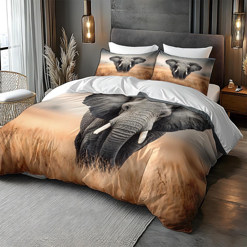 Ground Digital Print Red Rose Butterfly Soft Quilt Cover