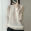 New Autumn and Winter Thickened Round-neck Small Cutout Knitted Sweater for Women with A Round Neck