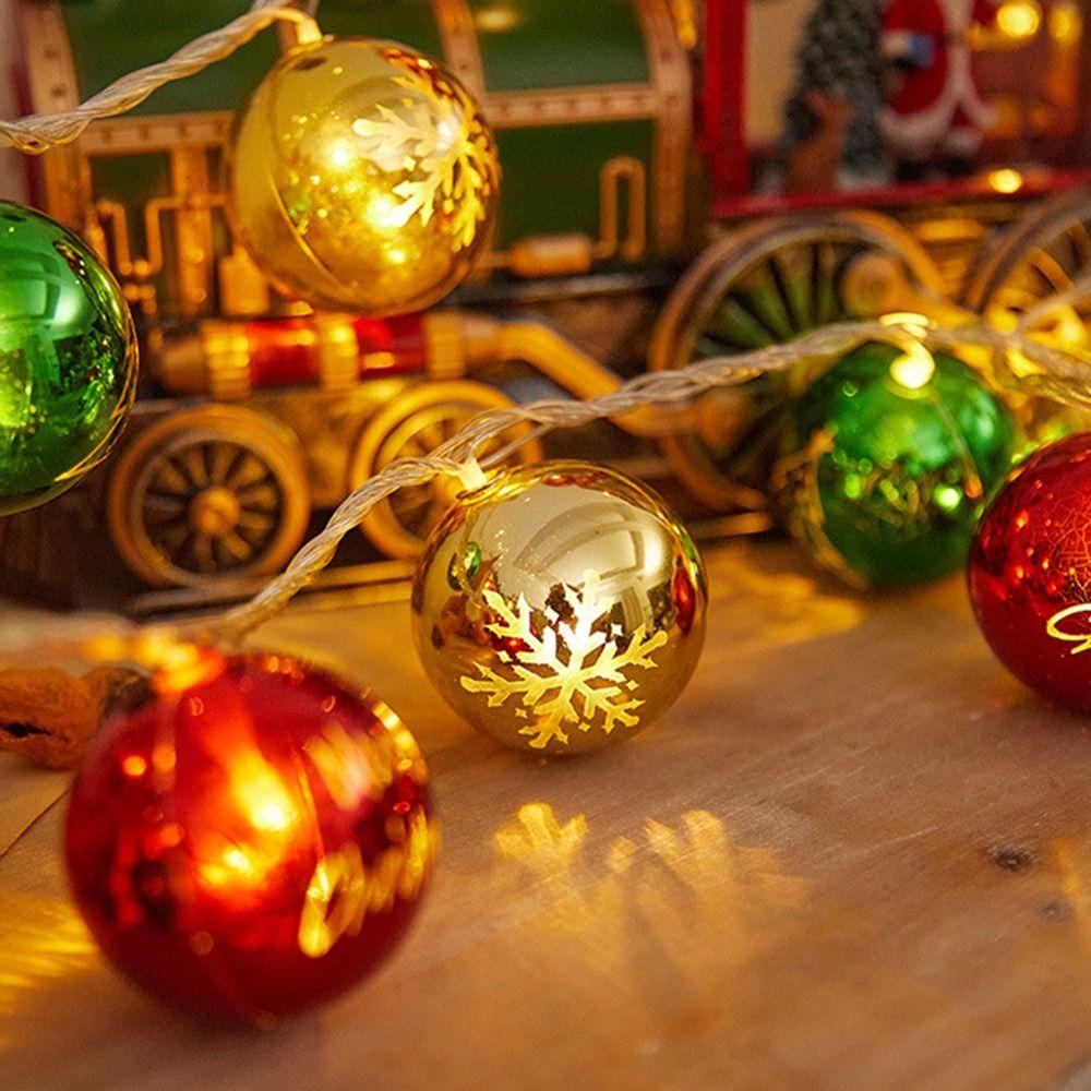 Cosy Christmas Tree Led Fairy Lights Hanging Plastic Colorful Christmas Ball  Living Room