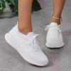 Women's Shoes 2024 Brand Mesh Women's Vulcanize Shoes Breathable Women Sneakers Solid Lace Up Low Heel Ladies Casual Sport Shoes