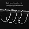 12 шт., кольца для занавески для душа в ванной, устойчивые к ржавчине, гладкие скользящие, плотно закрытые, круглые крючки для занавески для душа с защитой от падения