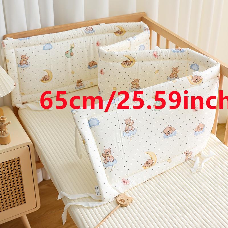 2025 Baby Crib Fence Soft Cotton Bag Anti-collision Strip Children's One-piece Bed Fence Spliced Bed Protection Cloth Baby Fence
