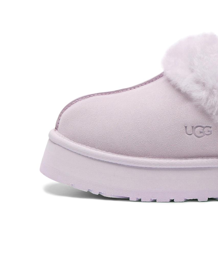 Ugg [Women] Fur Collar Platform Sandals (Disquette) - Lavender Fog / 1122550Lrfg