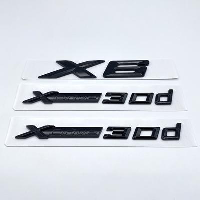 Новые буквы XDrive30d, эмблема багажника, значок для BMW X6 E71 F16 E72 G06, наклейки, аксессуары с надписями