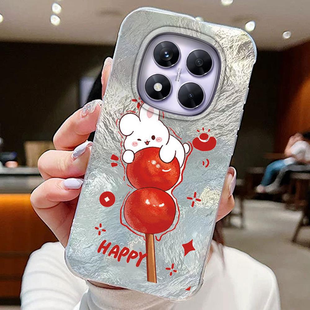 Красочный градиентный белый бабочка леопард принт любовь для Xiaomi Redmi Note 14 Pro 5G чехлы для телефонов крышка мягкий силиконовый бампер жесткая ПК задняя крышка