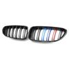 Решетки переднего бампера автомобиля, гоночный гриль для почек для BMW 6 серии F06 F12 F13 2012-2017, сменная решетка с двойной планкой