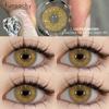 FUNSACHY 2 шт. Зеленые контактные линзы Натуральная красота Высококачественные цветные линзы Красота Косметика Макияж Ученики Глазные линзы Ежегодно