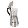 Кофеварка Moka Pot Crystal Glass Top из нержавеющей стали для плиты, классическая итальянская кофеварка на 4 чашки