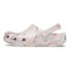 Crocs Классические клоги с мраморным узором 'Бело-розовые' 206867-6WS