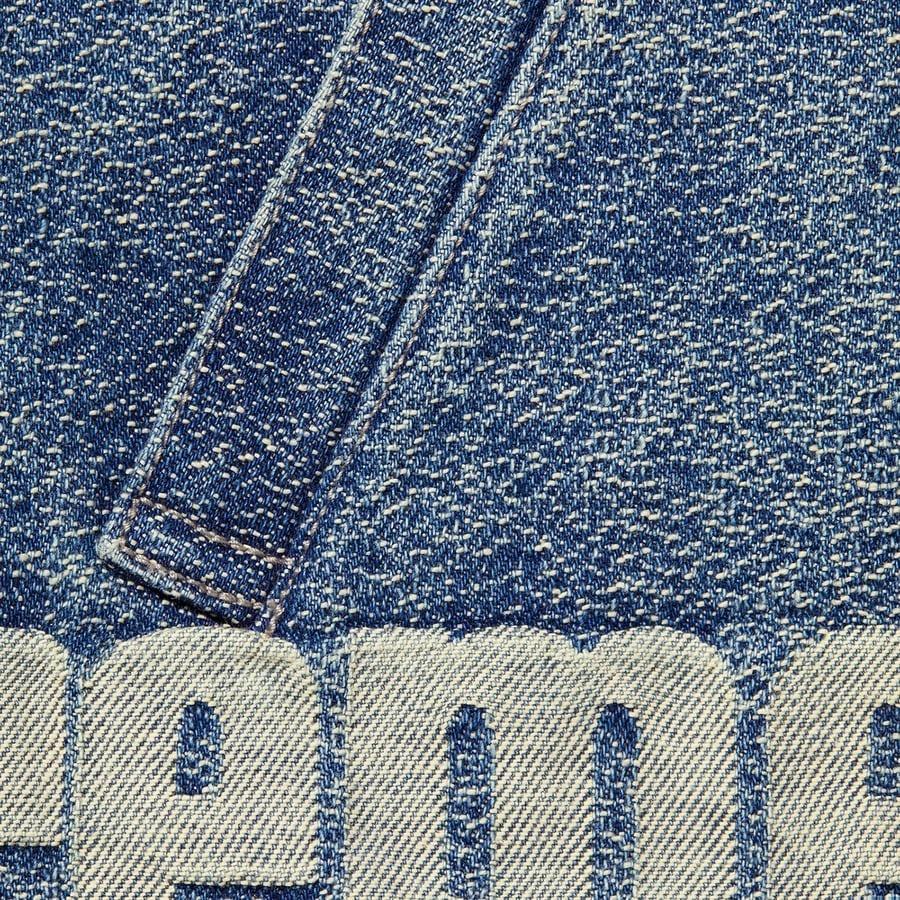 Supreme John Coltrane A Love Denim Harrington Jacket 'Teal White' Men's SUP-FW21-217