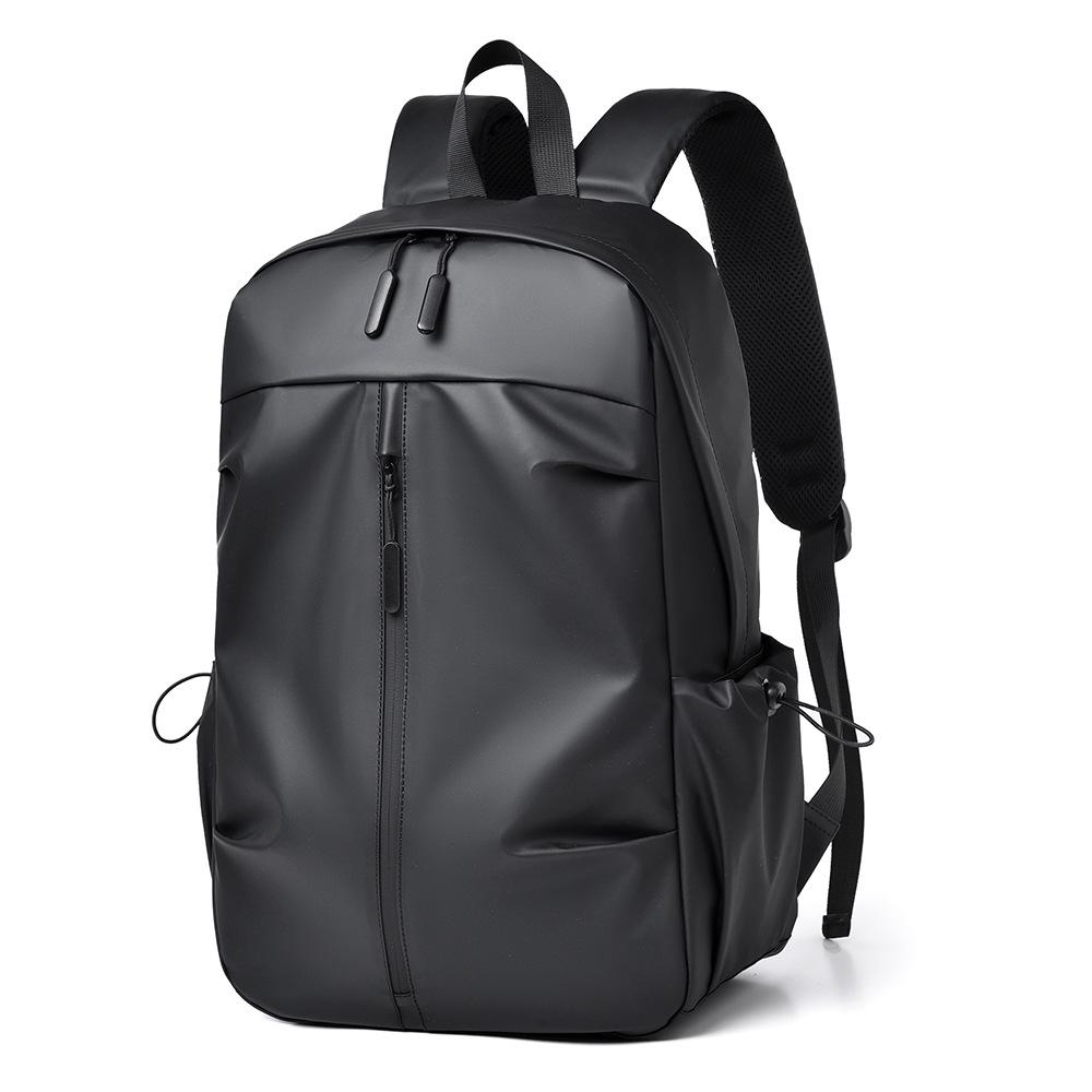 Backpack Men's Business Backpack Outdoor Wear-resistant Fabric Computer Bag Casual Simple Middle School Student Travel School Bag
