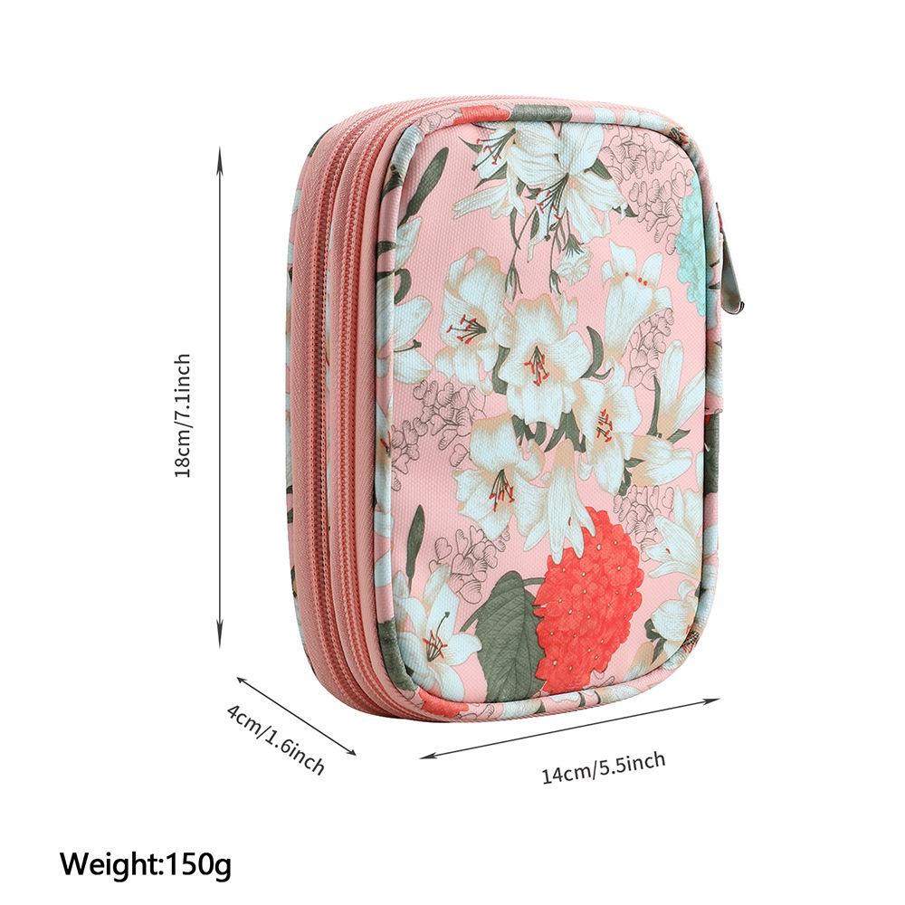 Двухслойная сумка на молнии для вязальных инструментов